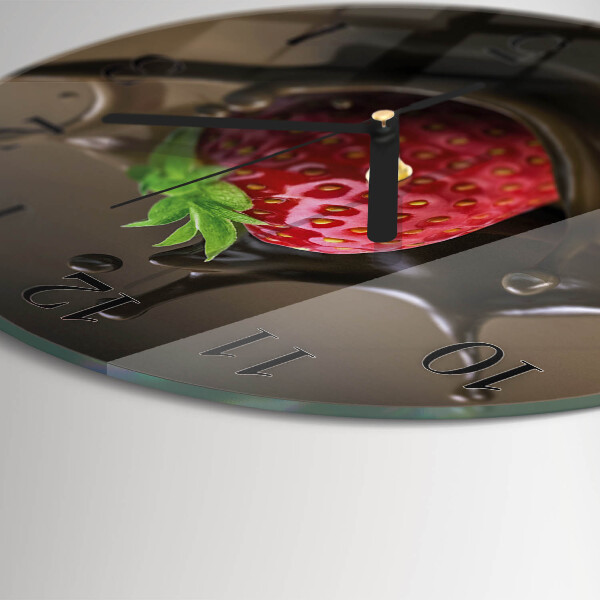 Wanduhr rund Schokolade