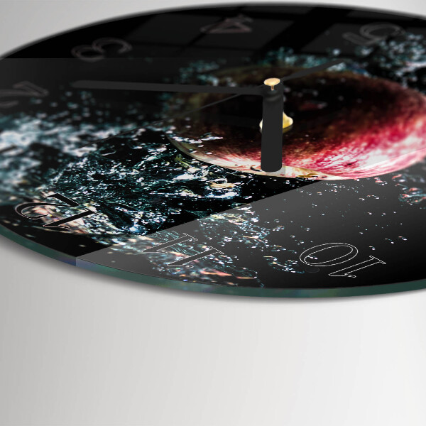 Wanduhr rund Apfel