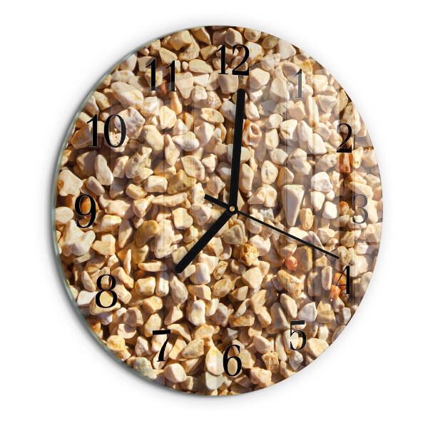 Wanduhr rund Kies
