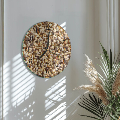 Wanduhr rund Kies