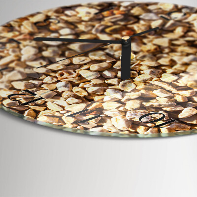 Wanduhr rund Kies