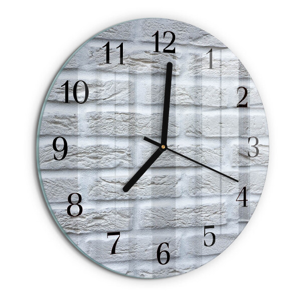 Wanduhr rund Klinker