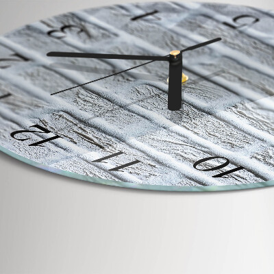 Wanduhr rund Klinker