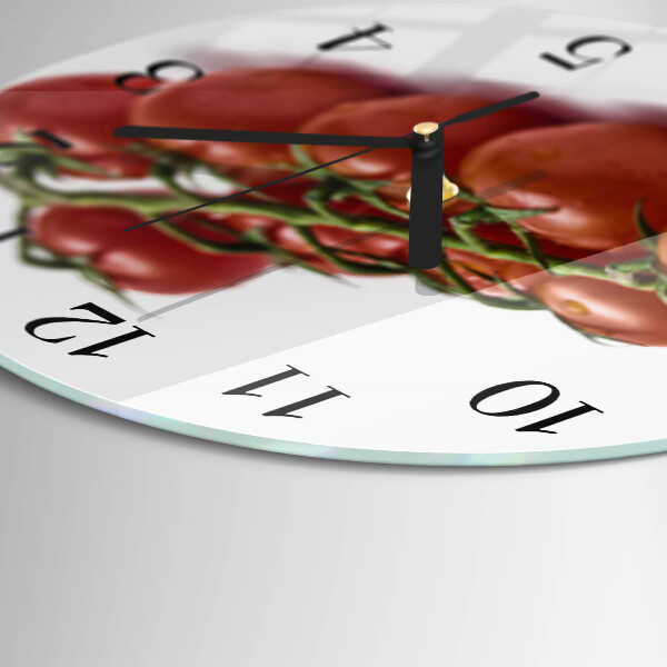 Wanduhr rund Tomaten