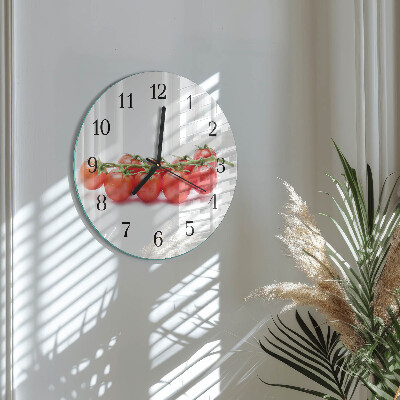 Wanduhr rund Tomaten