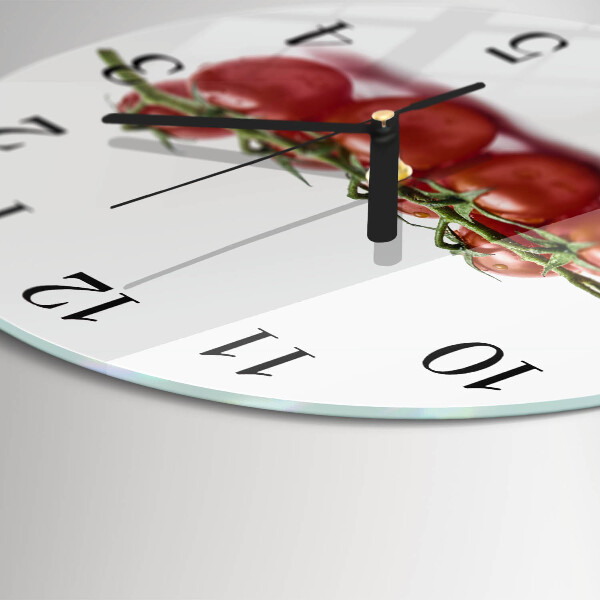 Wanduhr rund Tomaten