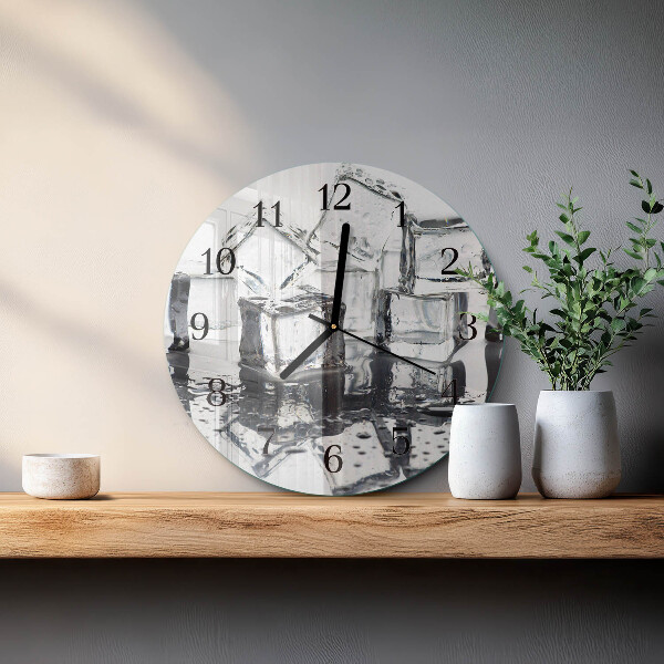 Wanduhr rund Eis