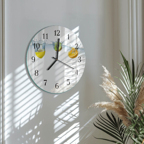 Wanduhr rund Kiwi