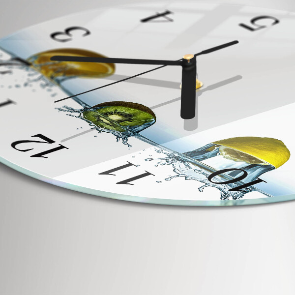 Wanduhr rund Kiwi