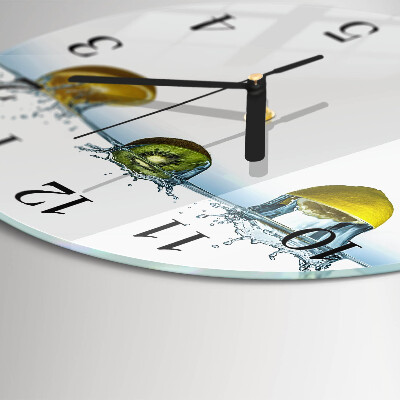 Wanduhr rund Kiwi