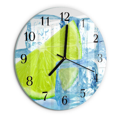 Wanduhr rund Limetteneis