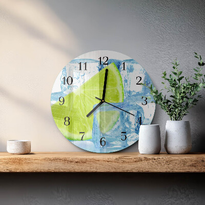 Wanduhr rund Limetteneis