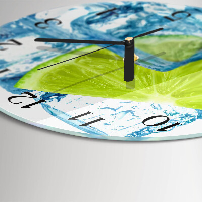 Wanduhr rund Limetteneis