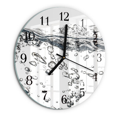 Wanduhr rund Wasser