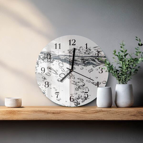Wanduhr rund Wasser