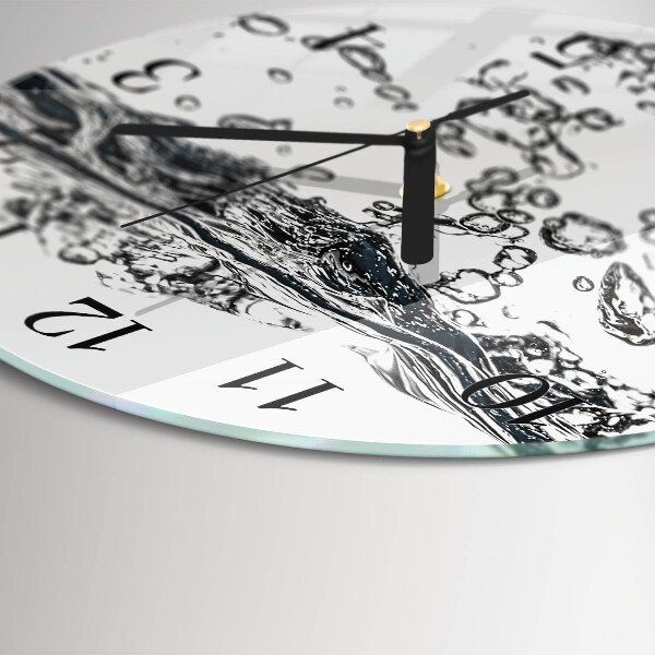 Wanduhr rund Wasser