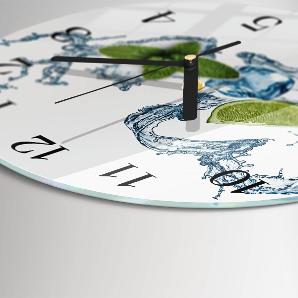 Wanduhr rund Minze