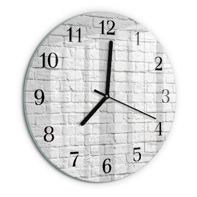 Wanduhr rund Ziegel