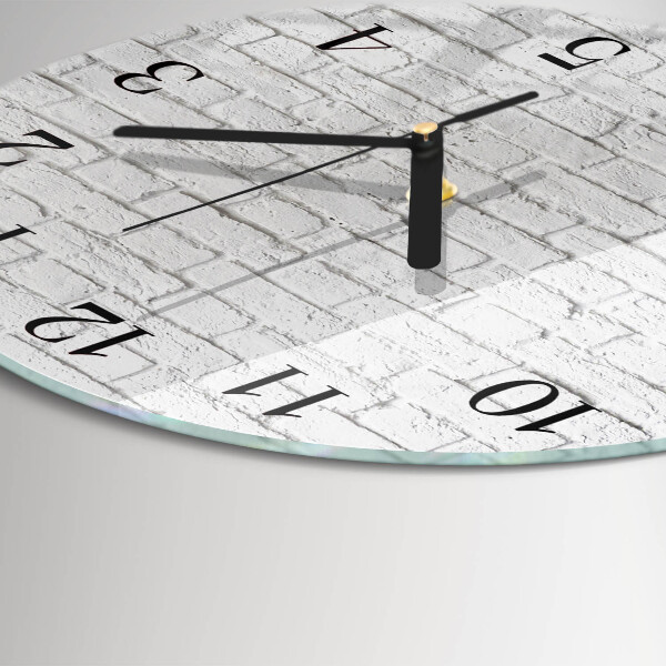 Wanduhr rund Ziegel