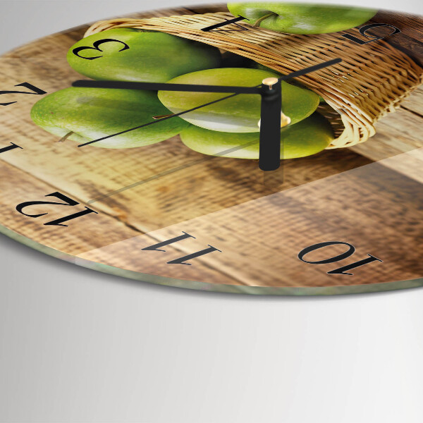 Wanduhr rund Apfel
