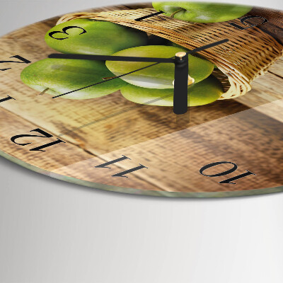 Wanduhr rund Apfel