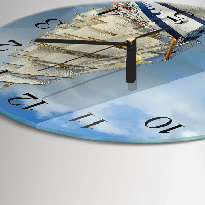 Wanduhr rund Schiff