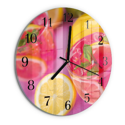 Wanduhr rund Zitronensäure