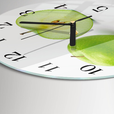 Wanduhr rund Apfel