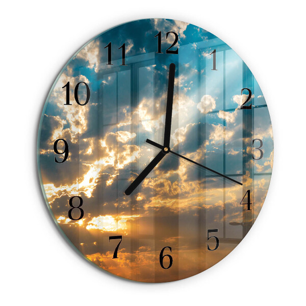 Wanduhr rund Himmel
