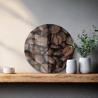 Wanduhr rund Kaffee