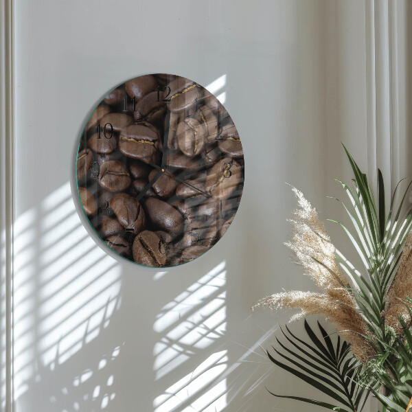 Wanduhr rund Kaffee