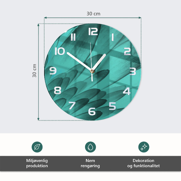 Wanduhr rund Waldfrüchte