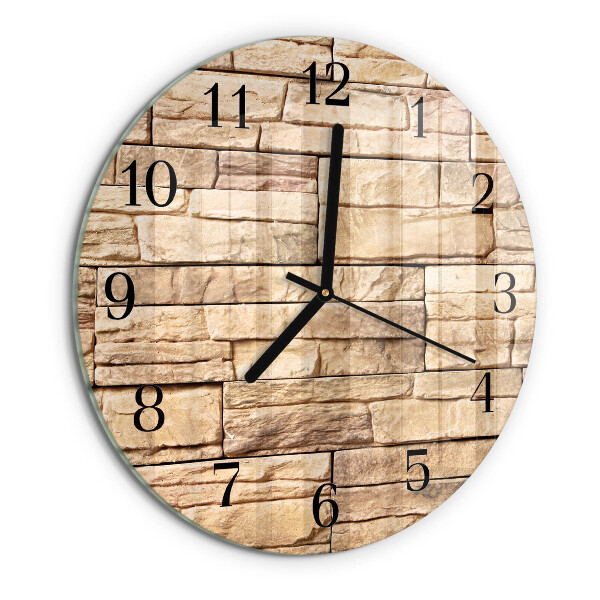 Wanduhr rund Klinker