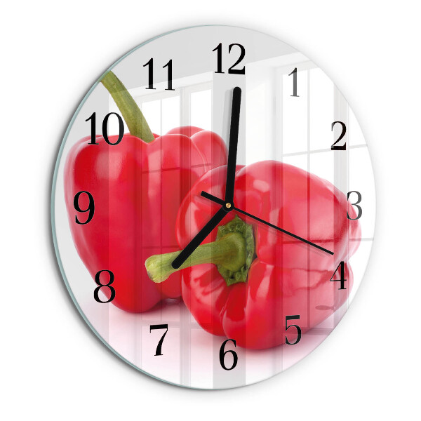 Wanduhr rund Pfeffer