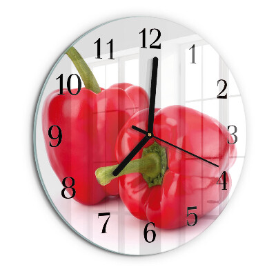 Wanduhr rund Pfeffer