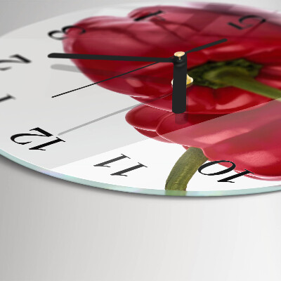 Wanduhr rund Pfeffer