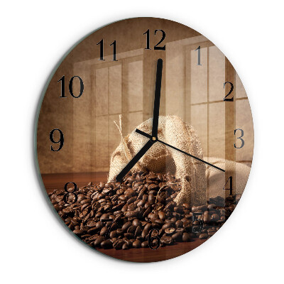 Wanduhr rund Kaffee