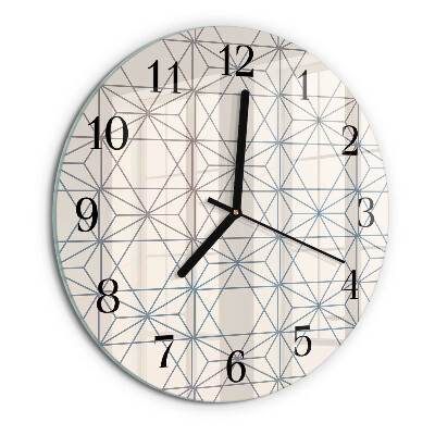 Wanduhr rund Geometrisches Muster