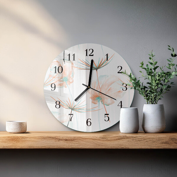 Wanduhr rund Löwenzahn