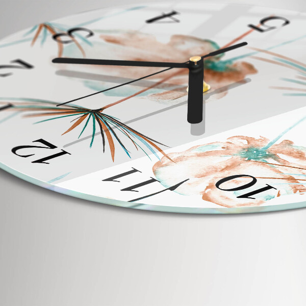Wanduhr rund Löwenzahn