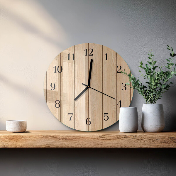 Wanduhr rund Holz
