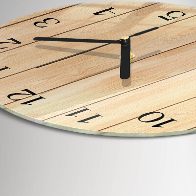 Wanduhr rund Holz