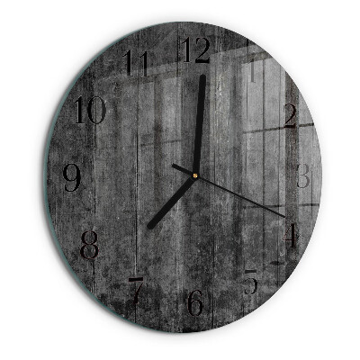 Wanduhr rund Holz