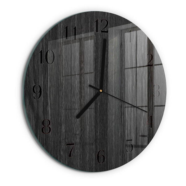 Wanduhr rund Holz
