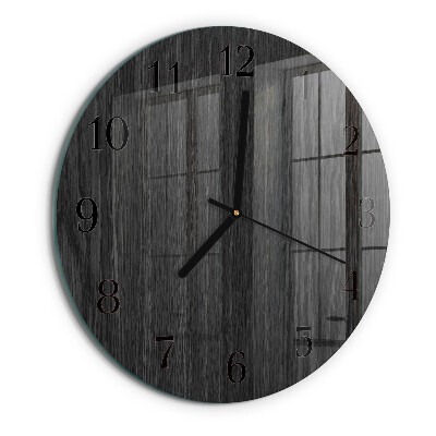 Wanduhr rund Holz
