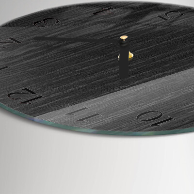 Wanduhr rund Holz