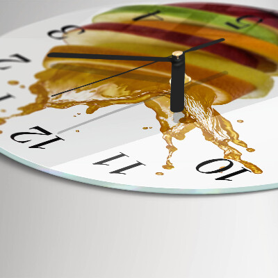 Wanduhr rund Obst
