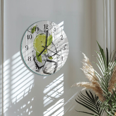 Wanduhr rund Kalziumkarbonat