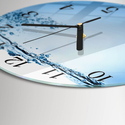 Wanduhr rund Wasser