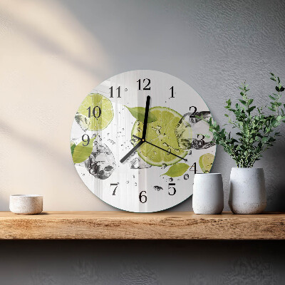 Wanduhr rund Kalziumkarbonat